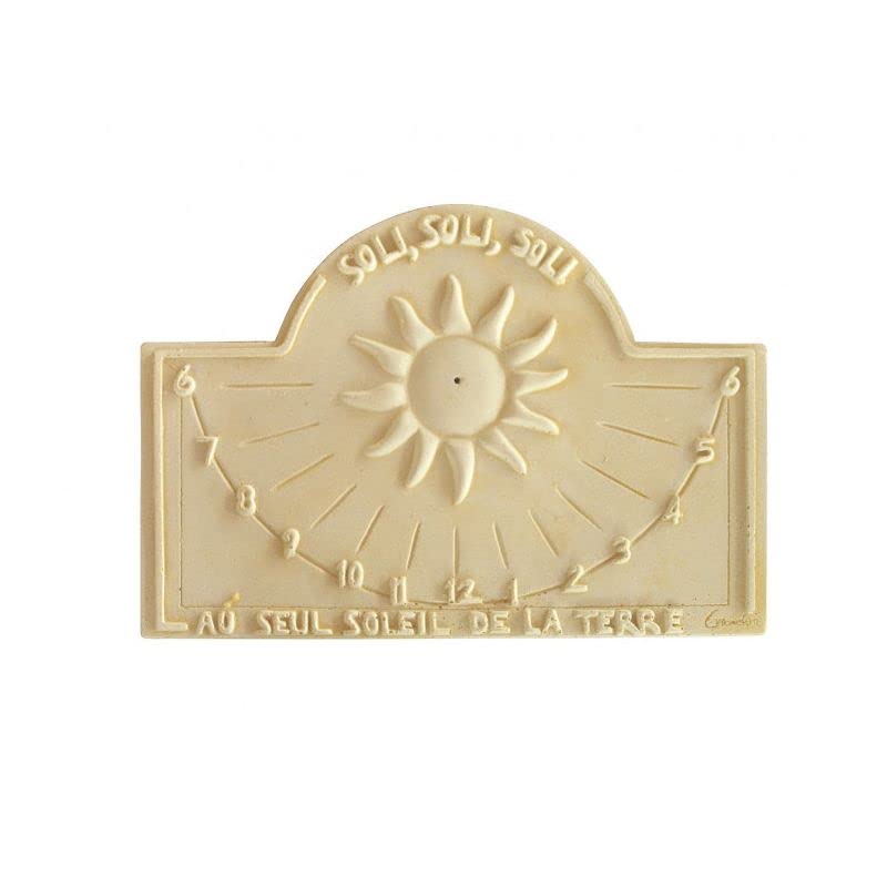 QEM Cadran Solaire Motif Soli Soli Pierre Naturelle vieillie 42cm29cm