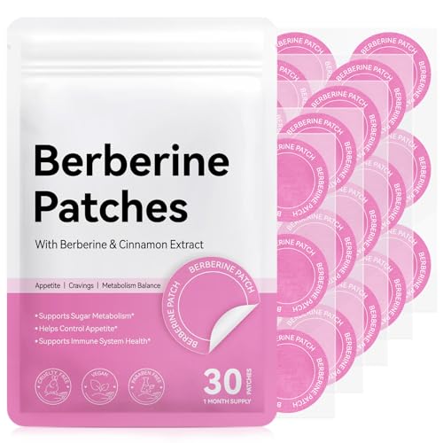 Berberine Patches 30Pcs Berberine & Cinnamon Extract Vegan