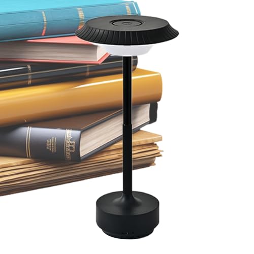 Lampe Touch Desk - Lumière de nuit rétro rechargeable, conception vintage d'OVNI | Mode de gradation qui peut être utilisé dans une variété d'endroits,...