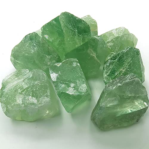 YUWIXMOX Piedras rugosas de cuarzo verde de 250 g, cristales naturales crudos de cristal de cuarzo verde, rocas para cabbing, pulido, envoltura de alambre, reiki curativo, fabricación de joyas,