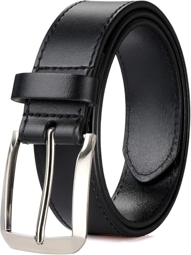 Genuine Leather Classic Casual Belts for men, Mens Handmade Heavy Duty Work Belts 1.5 inches Wide.