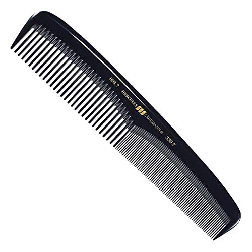 HERCULES SÄGEMANN - 603-330 Damenkamm | Universal Haarkamm zum einfachen kämmen und frisieren | Perfekter, kompakter Reise-Kamm | Größe: 7 Zoll