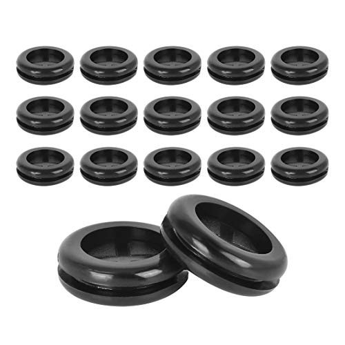 250 œillets En Caoutchouc 4mm Pour Câbles Voiture - Protection Anti-rayure, Noir, Diamètre Intérieur 4mm - 7