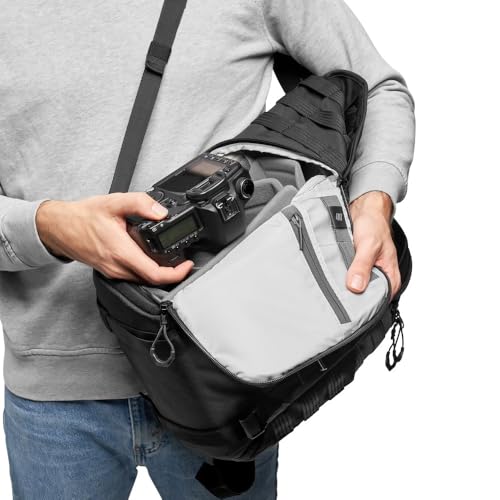 Lowepro ProTactic BP 300 AW II Mirrorless and DSLR Backpack - with QuickShelf Divider System - Camera Gear to Personal belongings - for Mirrorless Like Sony Apha9 - LP37265-PWW