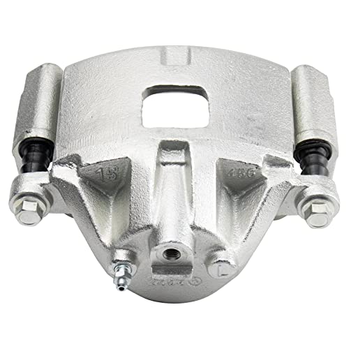 Image of TRQ Front Disc Brake Caliper with Bracket & Hardware LH | For GM