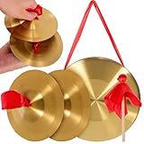 Un son exceptionnel : la paire de cymbales assorties offre un son équilibré et harmonieux, idéal pour ajouter de la profondeur à toute performance musicale. mini gong avec mailloches