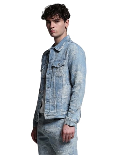Image of JACK & JONES Men's Cotton Blend Standard Length A-Line Coat