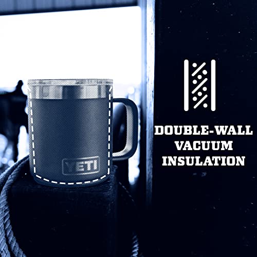 Image of YETI Rambler 10 oz Stackable Mug, Vacuum Insulated, Stainless Steel with MagSlider Lid, Black