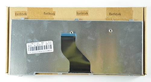 Eathtek Replacement Keyboard for Toshiba Satellite NB200 NB201 NB205 NB250 NB255 NB305 NB300 NB500 NB505 series Black US Layout, Compatible part numbers NSK-TK001 MB257-001 - Thumbnail 2