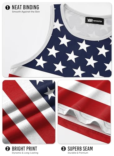 Image of VOGSTART Mens Hawaiian Beach Tank Tops Summer Vacation Muscle Top Graphic Sleeveless Shirts (S-3XL)