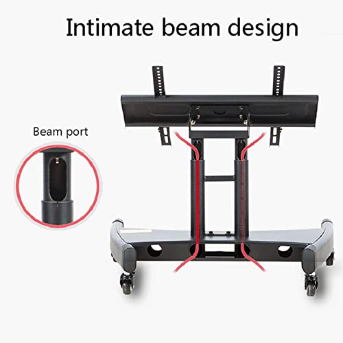 Base universal para TV de piso ajustable y motorizada negra miniatura 7