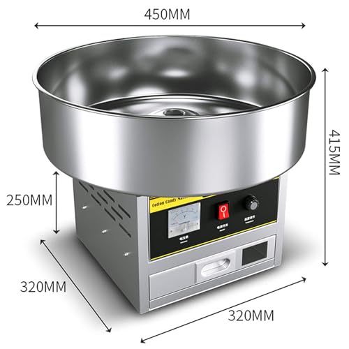 Qiang Cotton Candy Machine Kommerziell 1200W Zuckerwatte Maschine,Zuckerwattenmaschiene Mit 18-Zoll-Edelstahlschüssel und Messlöffel Für Zuhause Kindergeburtstag Party – Bild 8