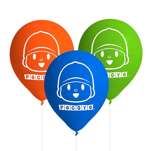 BeenSmile, GLOBOS LATEX POCOYO, Globos Latex, Decoración Cumpleaños Niños, Artículos de Fiesta Infantil, 8 Globos