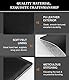 MoKo 7-8 Zoll Tablet Sleeve, PU Leder Aktentasche Slim Stylish Case Pouch Kompatibel mit 8.3 Zoll iPad mini A17 Pro 2024, iPad mini 6/5/4/3/2/1, Galaxy Tab S2 8.0, Tab A 8.0, ZenPad Z8s 7.9, Schwarz