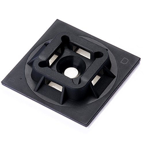 Panduit Cable Tie Base,Adhesive,Black,PK100 ABM100-AT-C0-1 Each