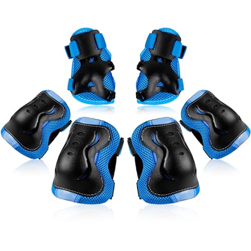 Image of BOSONER Kids /Youth Knee Pad Elbow Pads Guards Protective Gear Set for Roller Skates Cycling BMX Bike Skateboard Inline Skatings Scooter Riding Sports