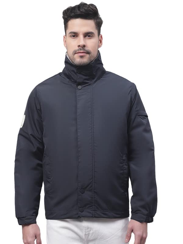 Image of Cantabil Navy-Blue Winter Wear Jacket Full Sleeve for Men l Jacket for Men l Winter Wear Jacket for Men (P MJKT00082 NAVY)