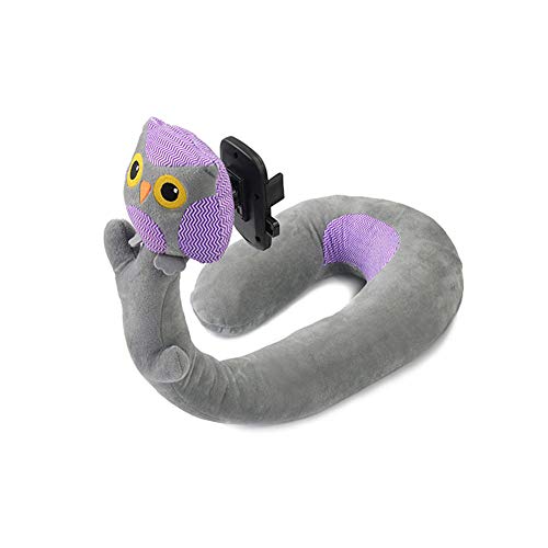 Yzki Almohada de viaje con soporte para teléfono, almohada