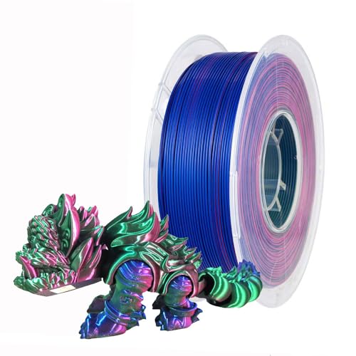 Filament CC3D PLA Niebieski Trójkolorowy Jedwabny (BLUE TRIPLE SILK)