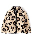The Children's Place,Baby Girls,and Toddler Sherpa Jacket,Leopard,12 Months18 Months