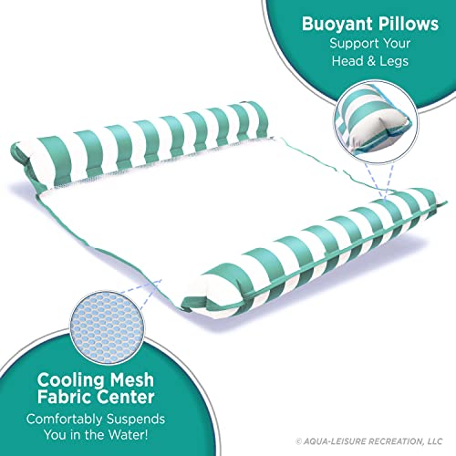 Aqua Original 4-In-1 Monterey Hammock Pool Float & Water Hammock – Multi-Purpose, Inflatable Pool Floats For Adults – Patented Thick, Non-Stick Pvc Material #TOP1