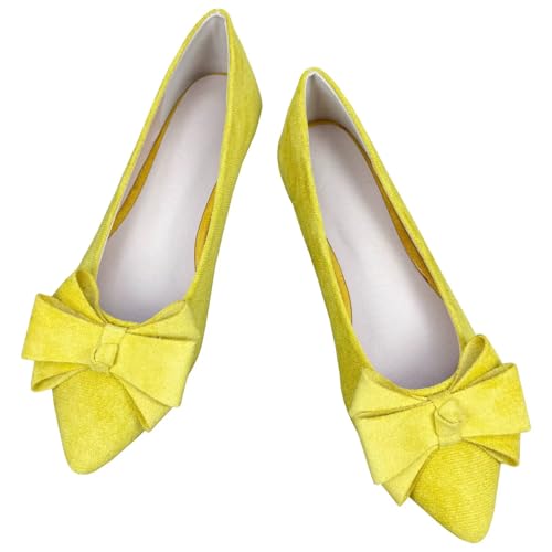 Image of SAILING LU Women's Bow-Knot Pointed Toe Ballet Flats