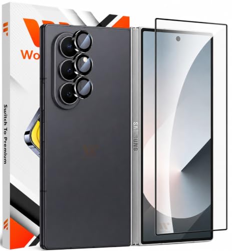 Image of [1+1 Tempered Glass for Samsung Galaxy Z Fold 8 Ultra 5G with Camera Ring Protector Edges to Edge Screen Guard Protector 9H Hardness - (Pack of 2)