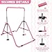 HYD-Parts Gymnastics Bar with Mat for Kids 3-12, Adjustable Height Gymnastic Horizontal Bars, Junior Training Bar, Gymnastics Equipment for Kids with Mat