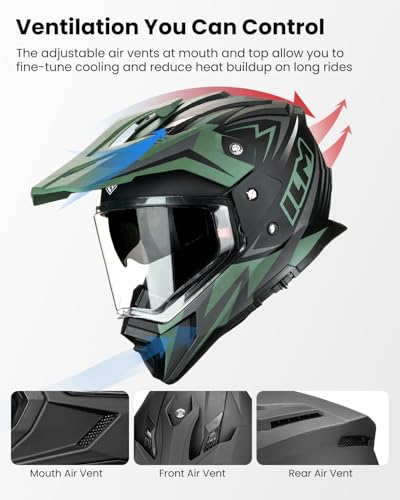 ILM 3-in-1 Modular Dual Sport Helmet