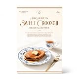 KorGourmetta Flat Croissants, Korean Snacks, Crispy Butter Bites, 12 Pack | Original Krungji, 12 individually wrapped pieces, 100 calories per serving, cafe menu snack, coffee pairing, school lunches