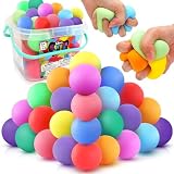 Squishy Stress Balls Fidget Toys - 24 Pack Sensory Stress Balls Bulk, Fidget Sensory Stress Ball for Autism, ADD, ADHD, Autism - Classroom Prizes, Birthday Party Favors, Easter Basket Stuffers