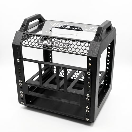 Image of VIKSON INTERNATIONAL10-Inch AI Modular Desktop Server Rack 5U - Miniature Network Equipment Enclosure for Servers, Mini Switches, and Homelab IT Gear - 120mm Fan Compatible for Docker, Homeassistant