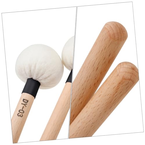 Yardwe 2 piezas baquetas de percusión profesional con mango de madera miniatura 6