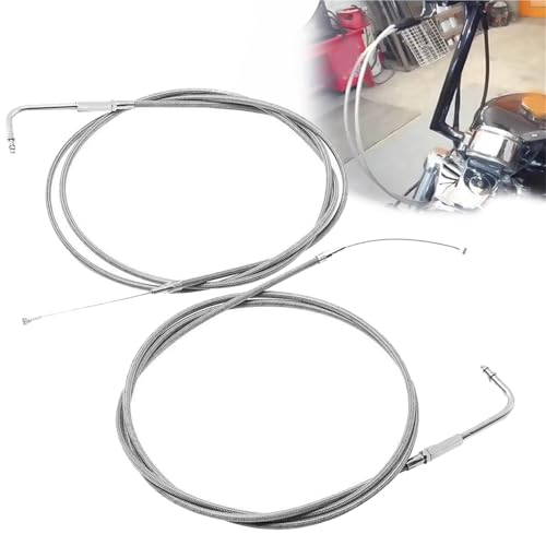 Câble d'accélérateur en acier inoxydable 190 cm pour Harley Sportster XL883 de haute précision
