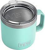 YETI Rambler 14 oz Stainless Steel Vacuum Insulated Mug with Lid, Seafoam