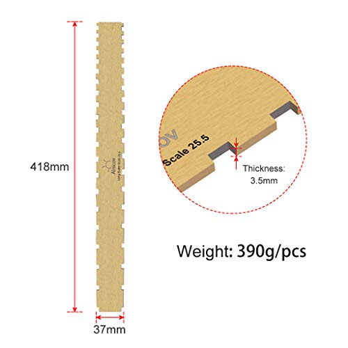 image for Alnicov Guitar Neck Notched Straight Edge Luthiers Tool Zinc Alloy Pla