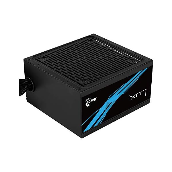 AeroCool LUX550, PC-Netzteil (550 W, 12 V, 88% Effizienz, 80 Plus Bronze), Schwarz