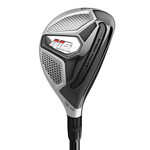 TaylorMade Golf M6 Rescue Hybrid Club 4H Left Hand, Regular Flex Shaft: Fujikura Atmos Orange 7