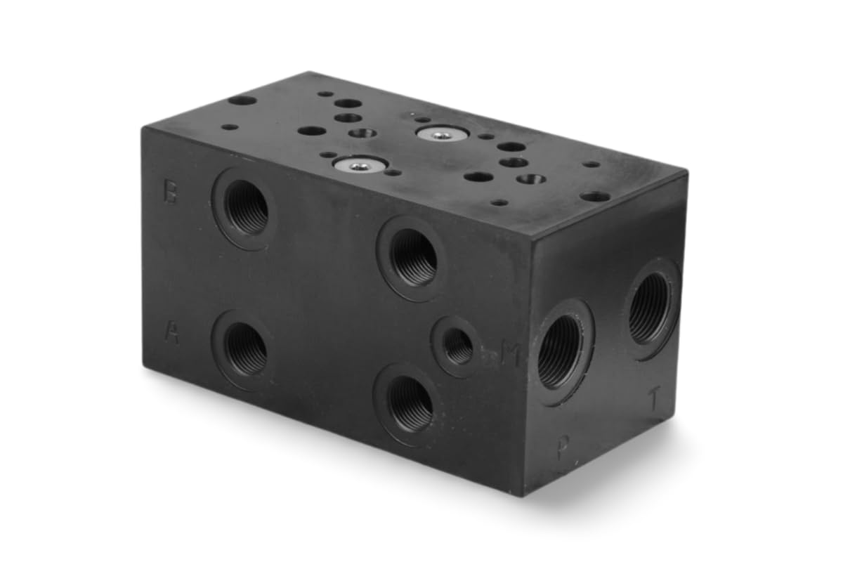 Hydraulik Ventilblock ES 10-06-12-02-0-0 (A, B seitlich, P,T vorne und hinten) | Hydraulik-Anschlussblock