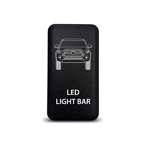 CH4X4 Push Switch for Toyota Tacoma 3rd Gen - Led Light Bar Symbol - Blue LED