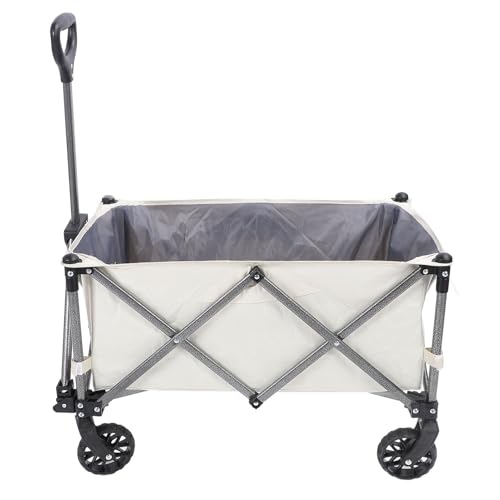 KANASI Carro Plegable para carreta, Gran Capacidad, 100L, Carga de 150kg para Acampar, Pescar, Comprar, con Ruedas, portátil