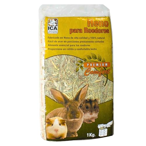 Heno para Conejos, Heno Natural ICA, Comida para Conejos Adultos, Comida para cobayas y roedores, Limpio y Fresco, Pasto, Conejos, Rabbits