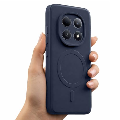 Image of Back Cover | MagFit Ring Design (Non-Magnetic) | Shockproof Case | Anti-Slip Grip | Raised Camera Edges | Slim Protective Case for Mi Redmi Note 15 5G / Note 15 SE 5G / Poco M8 5G (Steel Blue)