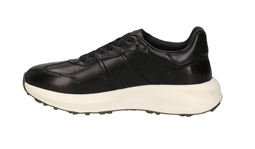 4US Sneakers Uomo Cesare Paciotti Pelle Black RIS001 Scrpe Nere, Patch Logo Laterale, Suola 5 Cm, Comode E Resistenti (Nero, Sistema Taglie Calzature Eu, Adulto, Donna, Numero, Media, 42) - 2