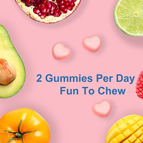 Multivitamin For Women, Multivitamin Gummies With 200Mg Collagen, Supplement With Vitamin A, C, D, E, B6, B12, K1, Support Immune And Overall Health, Best Gifts For Women, 60 Count #TOP6