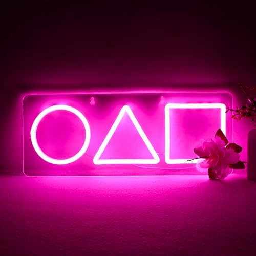 Image of WonderfulLife Game Logo Neon Sign for Gamer Zone Decor,Led Lights for Man Cave Bar or Bedroom Decoration.Perfect Birthday Gifts,5V USB Powered,Easy Hanging.