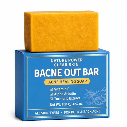 Ecolura Bacne Out Bar Back Acne Soap Natural Salt Soap for Body & Back Acne