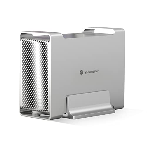 Yottamaster 2 Fach RAID Festplattengehäuse, Aluminium USB3.1 Gen2 Typ C Externes SATA Gehäuse mit RAID 0/1/SPAN für 3,5-Zoll-Festplatten, Unterstützung bis zu 32 TB -[DR2RC3-35] Cover