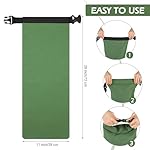 Windyun 10 Pcs Flood Water Barrier Sand Bags for Weight, 11 x 28" Thickened Long Canvas Flood Protection Sand Bags with Insert Buckle for Home Window Door Basement Garage - Image 2