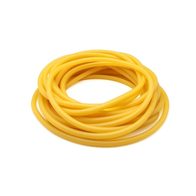 1M/3M Nature Latex Rubber Hoses 1.6/2/ 3/4/ 5/6 /7/9/ 10/12 /14/ 17mm High Resilient Elastic Soft Surgical Medical Tube(3 Meters,ID 4mm x 6mm OD)